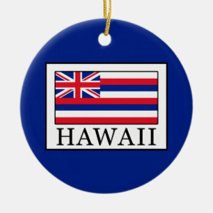 Hawaii Ceramic Ornament