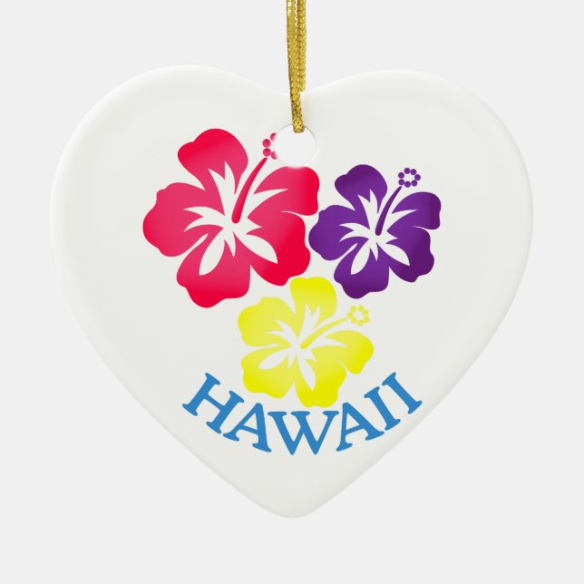 Hawaii Ceramic Ornament (Front)