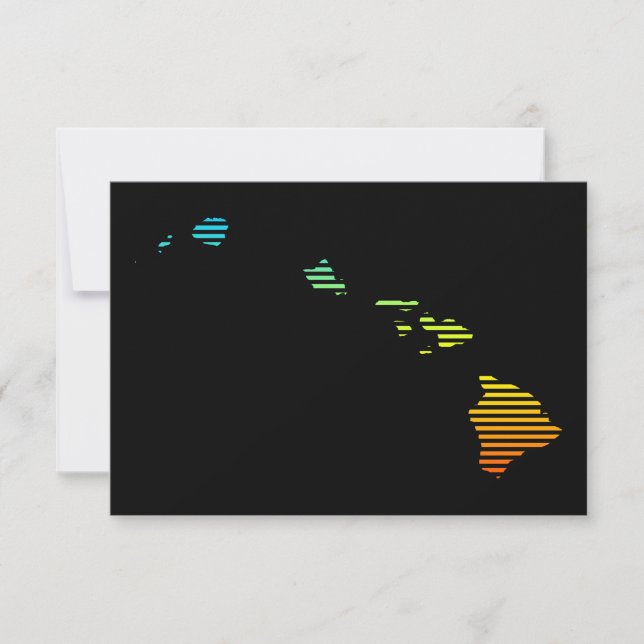hawaii chill fade invitation (Front)