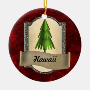 Hawaii Christmas Ornament
