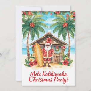 Hawaii christmas party Hawaii “Mele Kalikimaka!” Invitation