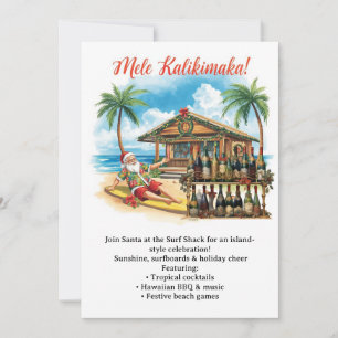 Hawaii christmas party Hawaii “Mele Kalikimaka!” Invitation