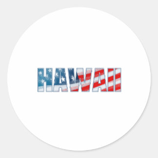 Hawaii Classic Round Sticker