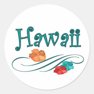 Hawaii Classic Round Sticker