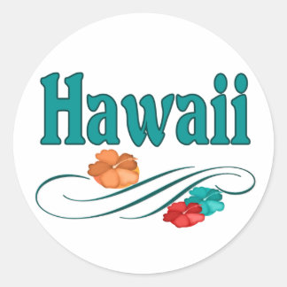 Hawaii Classic Round Sticker