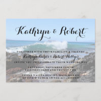 Hawaii Coast Makena Cove Wedding Invitation