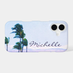 Hawaii Coastal Palm Trees Mountains Script Name