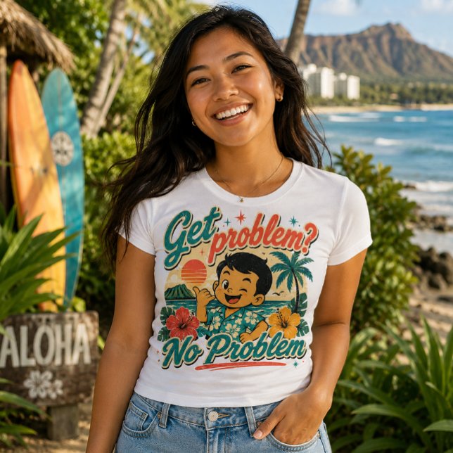 Hawaii culture - Get problem? Tri-Blend Shirt (hawaii culture quote)