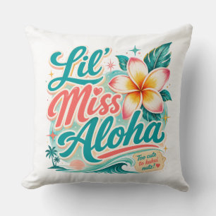 Hawaii culture - Lil Miss Aloha Cushion