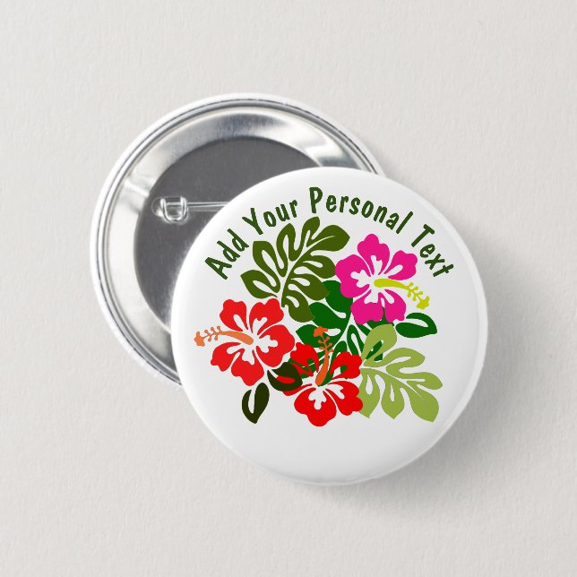Hawaii Day 6 Cm Round Badge (Front & Back)