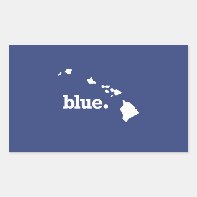 Hawaii Democrat Rectangular Sticker (Front)
