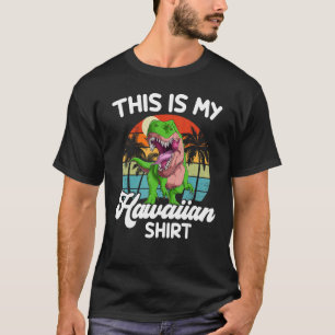 Hawaii Dinosaur This Is My Hawaiian-Shirt Men Boy  T-Shirt