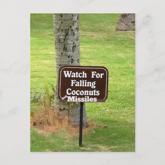 Hawaii False Missile Warning Scare 2018 Postcard (Front)