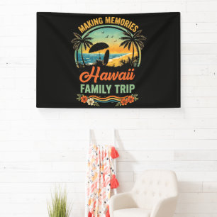 Hawaii Family Trip Beach Sunset Paragliding Scene Banner