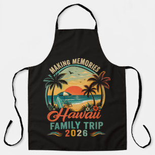 Hawaii Family Trip Tropical Sunset 2026 Apron