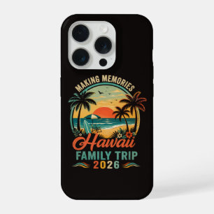Hawaii Family Trip Tropical Sunset 2026 iPhone 15 Pro Case