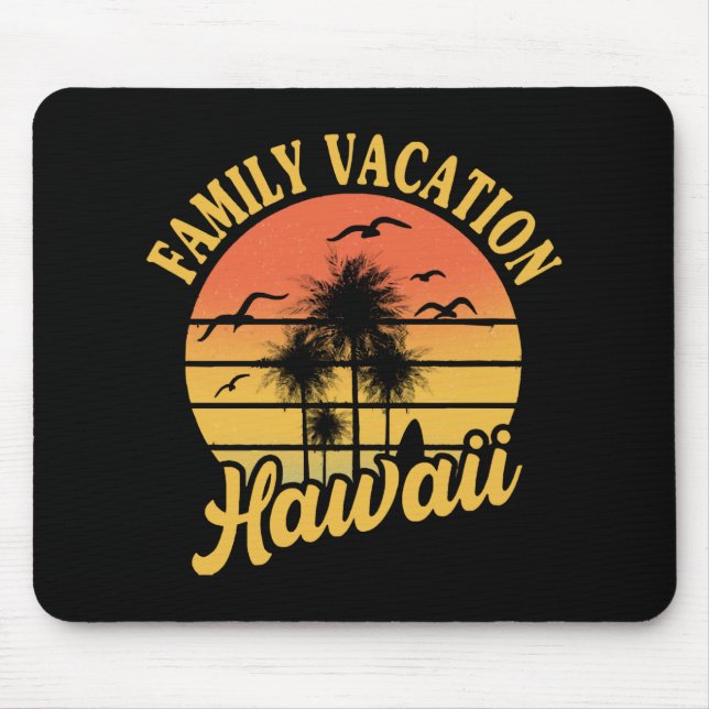 Hawaii Family Vacation 2022 Souvenir Gift Mouse Pad (Front)