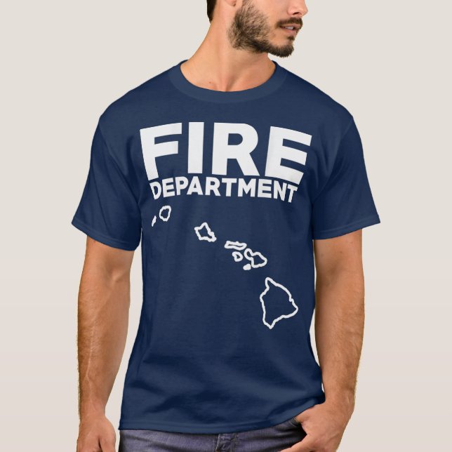 Hawaii Fire Rescue Department Firefighters Duty T-Shirt (Front)