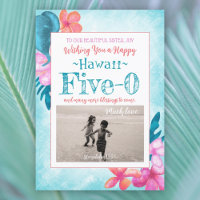 Hawaii Five-0 50th Birthday Turquoise, Aqua, Pink