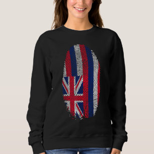 Hawaii Flag Fingerprint It Is In My Dna For Hawaii Sweatshirt