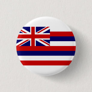 Hawaii Flag, Flag of Hawaii 3 Cm Round Badge