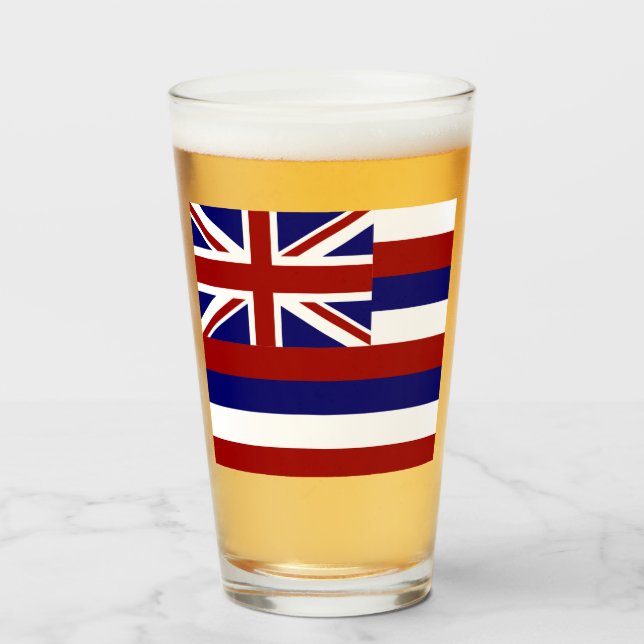 Hawaii flag  glass (Front Filled)
