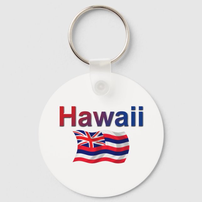 Hawaii Flag Key Ring (Front)