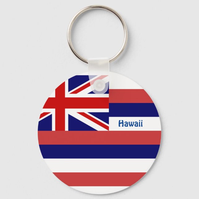 Hawaii Flag Key Ring (Front)