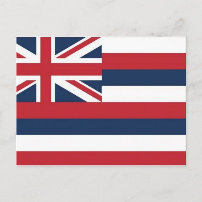 Hawaii Flag Postcard (Front)