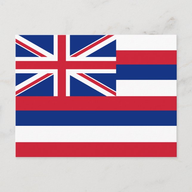 Hawaii Flag Postcard (Front)