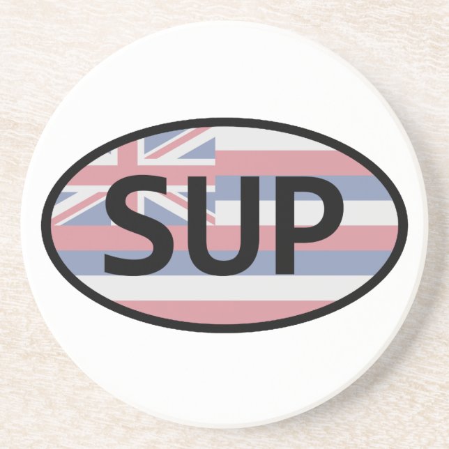 Hawaii Flag Standup Paddling Coaster (Front)