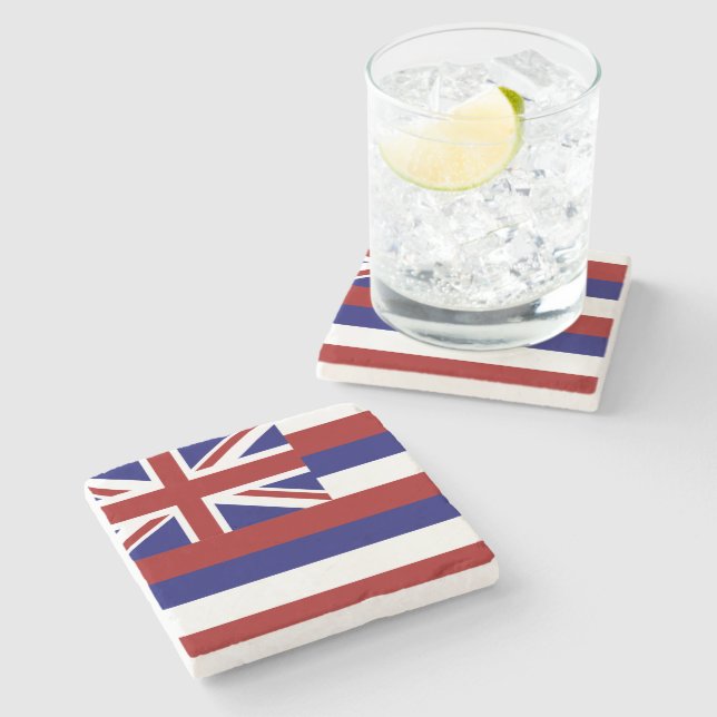 Hawaii flag stone coaster (Side)