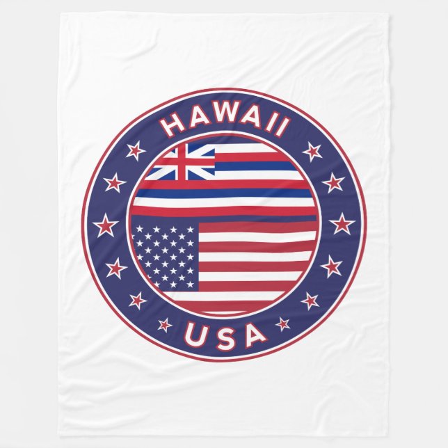 Hawaii Fleece Blanket (Front)