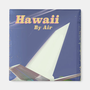Hawaii Flight vintage vacation print Magnet