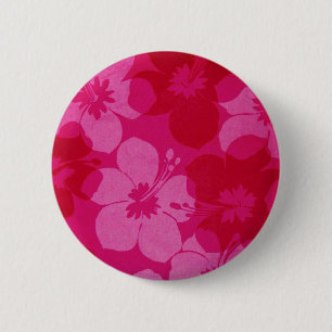 Hawaii flower 6 cm round badge