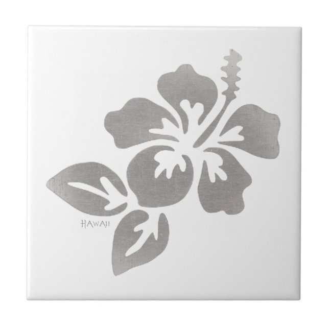Hawaii Flower Ceramic Tile (Front)