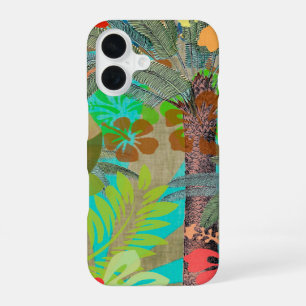 Hawaii Flower Hula Vintage Floral Graphic iPhone 16 Case