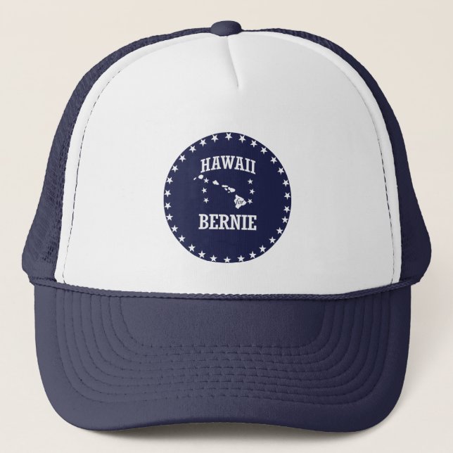 HAWAII FOR BERNIE SANDERS TRUCKER HAT (Front)