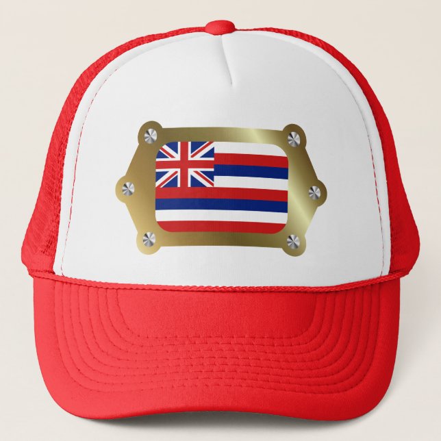 Hawaii framed Flag Hat (Front)