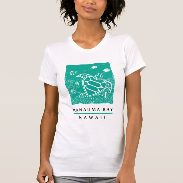 Hawaii Green Sea Turtle - Hanauma Bay T-Shirt (Front)