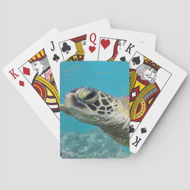 Hawaii Green Sea Turtle Playing Cards (Back)