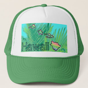 Hawaii hawaiian islands palm hat