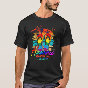 Hawaii Hawaiian Vacation 2022 Flip Flop Lgbt Summe T-Shirt