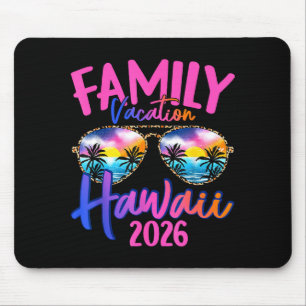 Hawaii Hawaiian Vacation 2026 Souvenir Matching Fa Mouse Pad