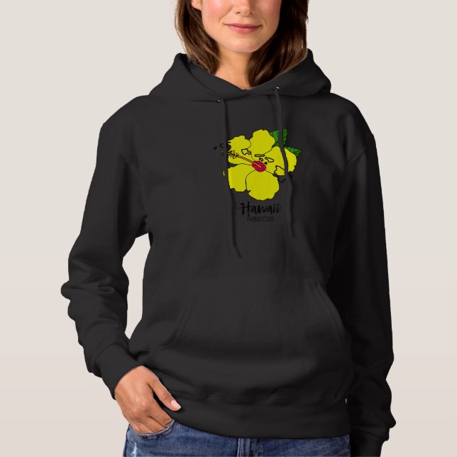 Hawaii Hibiscus Flower Hoodie (Front)
