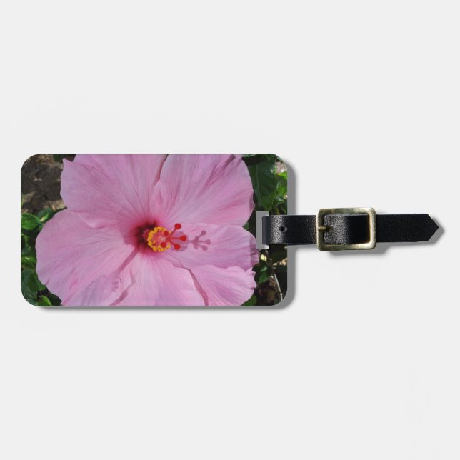 Hawaii Hibiscus Flower Luggage Tag (Front Horizontal)