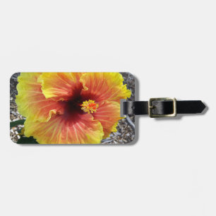 Hawaii Hibiscus Flower Luggage Tag