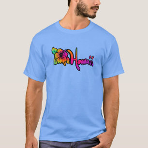 Hawaii Hibiscus Tie Dye T-Shirt