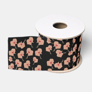 Hawaii Hibsicsus Flowers Grosgrain Ribbon