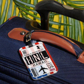 Hawaii HNL Airport Code Luggage Tag